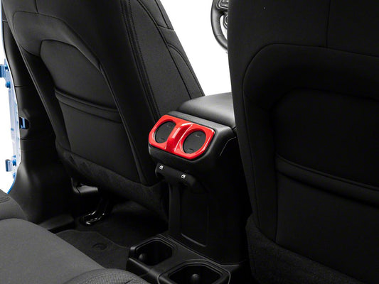 RedRock Rear Vent Outlet Trim; Red (20-25 Jeep Gladiator JT)