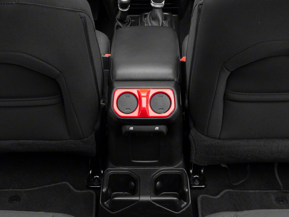 RedRock Rear Vent Outlet Trim; Red (20-25 Jeep Gladiator JT)