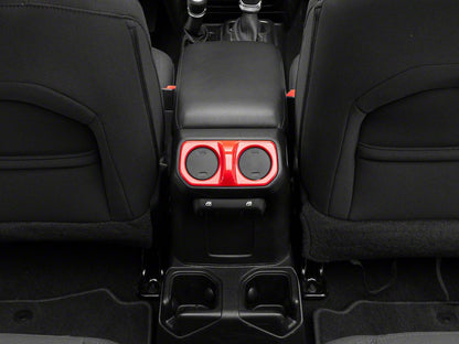 RedRock Rear Vent Outlet Trim; Red (20-25 Jeep Gladiator JT)