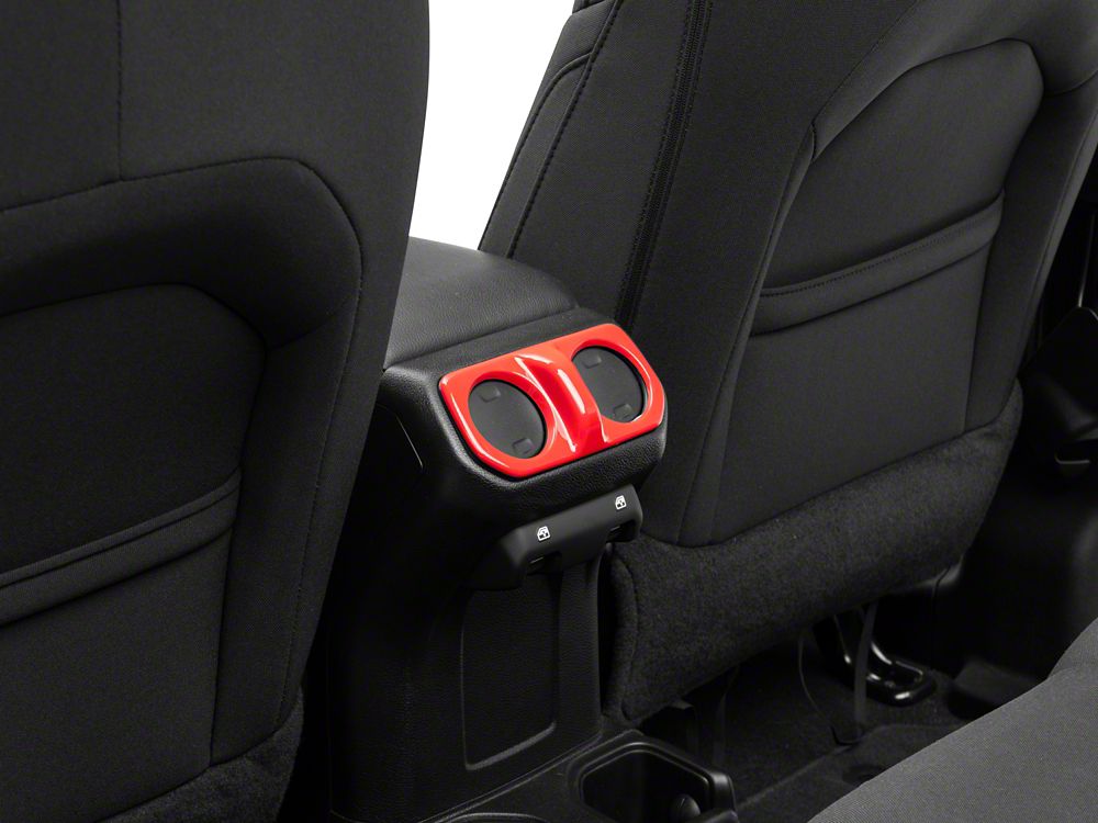 RedRock Rear Vent Outlet Trim; Red (20-25 Jeep Gladiator JT)