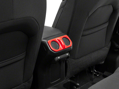 RedRock Rear Vent Outlet Trim; Red (20-25 Jeep Gladiator JT)