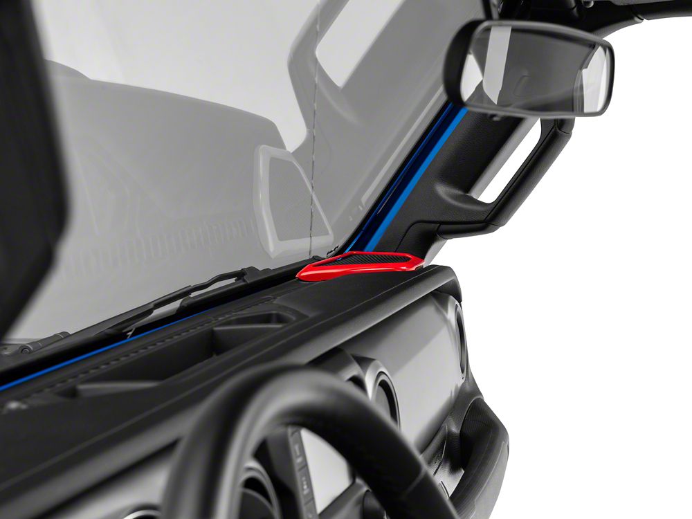 RedRock Pillar and Roof Speaker Trim; Red (20-23 Jeep Gladiator JT)