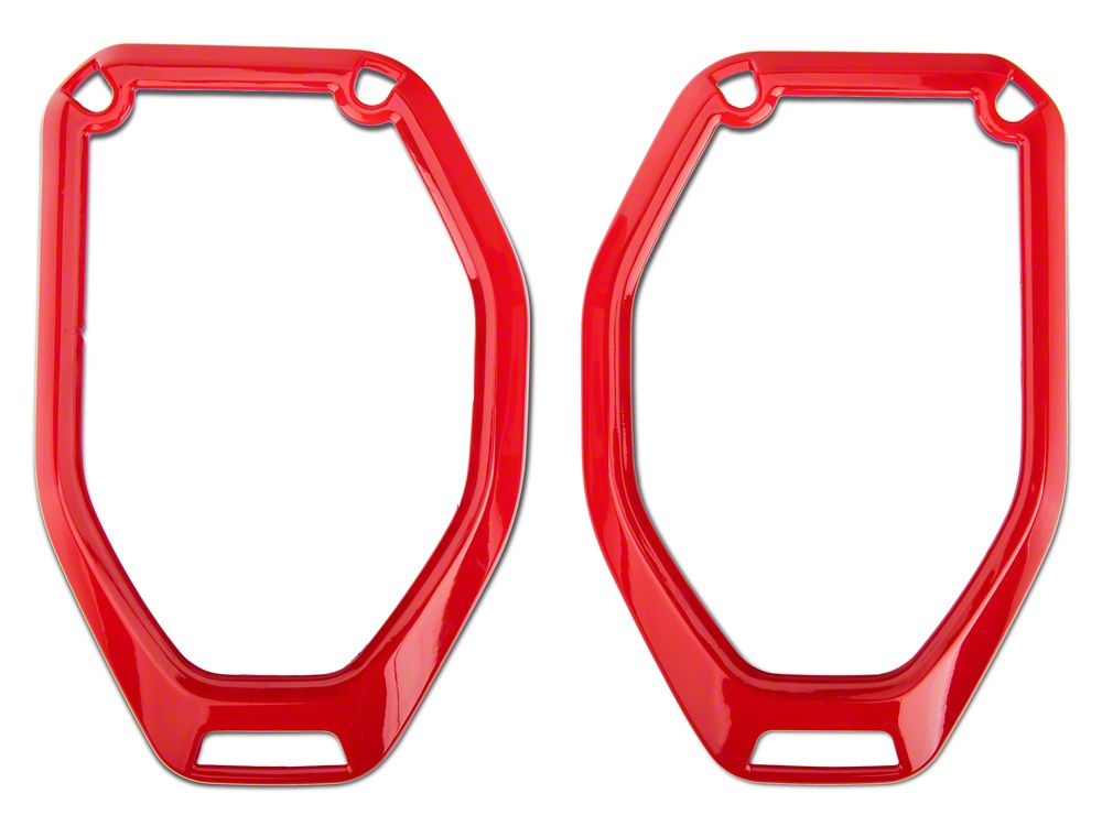 RedRock Roof Speaker Trim; Red (20-23 Jeep Gladiator JT)