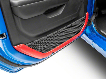 RedRock Inner Door Trim Set; Red (20-25 Jeep Gladiator JT)