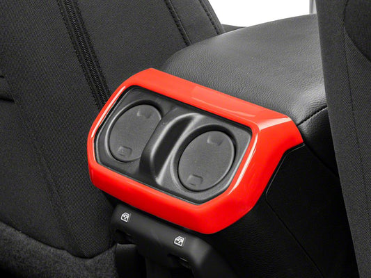 RedRock Rear Vent Outlet Trim; Red (20-25 Jeep Gladiator JT)