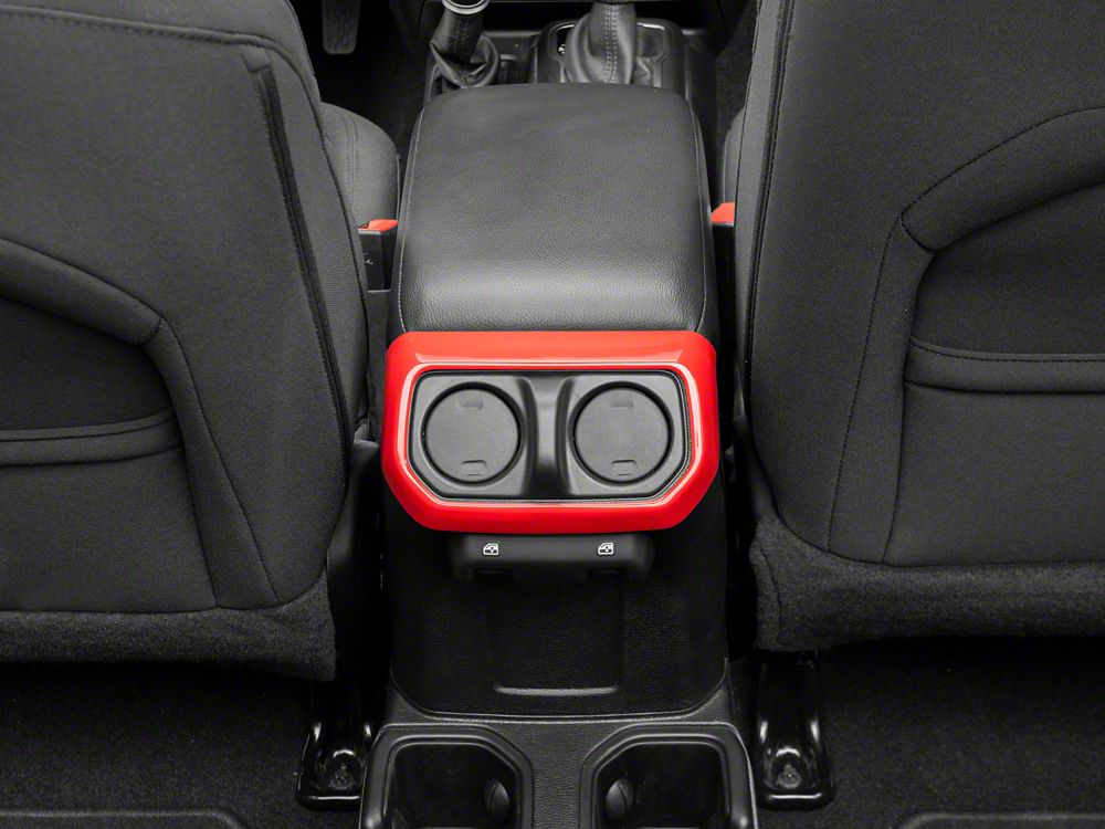 RedRock Rear Vent Outlet Trim; Red (20-25 Jeep Gladiator JT)