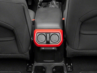 RedRock Rear Vent Outlet Trim; Red (20-25 Jeep Gladiator JT)