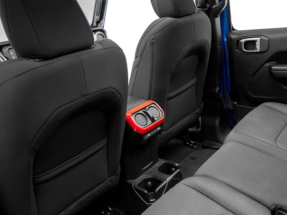 RedRock Rear Vent Outlet Trim; Red (20-25 Jeep Gladiator JT)
