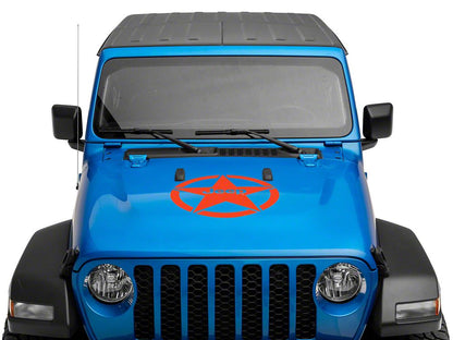 Jeep Licensed by RedRock Jeep Star Accent Decal; Red (20-25 Jeep Gladiator JT)