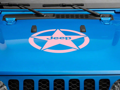 Jeep Licensed by RedRock Jeep Star Accent Decal; Pink (20-25 Jeep Gladiator JT)
