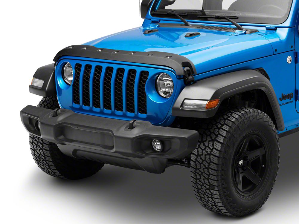 RedRock Hood Protector; Black (20-25 Jeep Gladiator JT, Excluding Mojave)