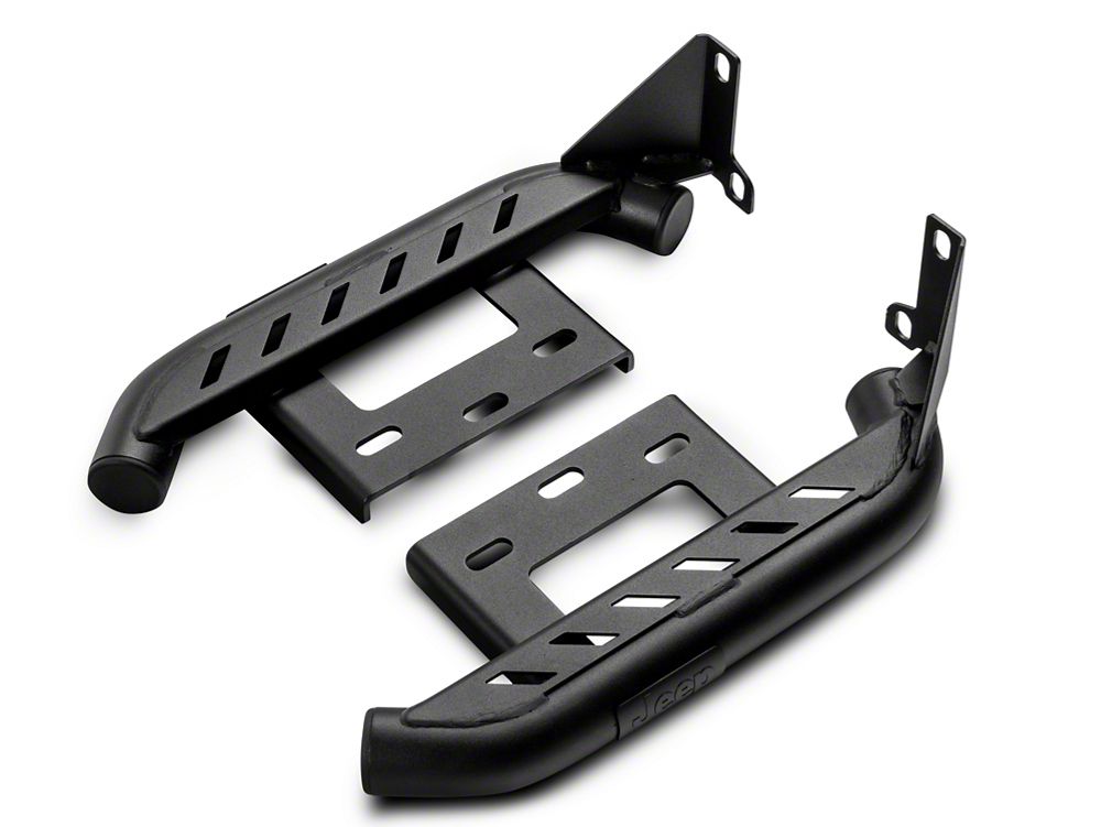 Jeep Licensed by RedRock Bed Side Rock Rails with Jeep Logo (20-25 Jeep Gladiator JT)