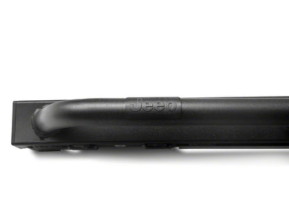 Jeep Licensed by RedRock Enhanced Rubi Rails with Jeep Logo; Textured Black (20-25 Jeep Gladiator JT)