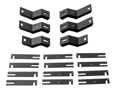 Jeep Licensed by RedRock Enhanced Rubi Rails with Jeep Logo; Textured Black (20-25 Jeep Gladiator JT)