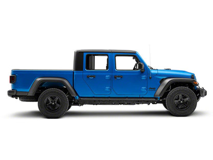 Jeep Licensed by RedRock Enhanced Rubi Rails with Jeep Logo; Textured Black (20-25 Jeep Gladiator JT)