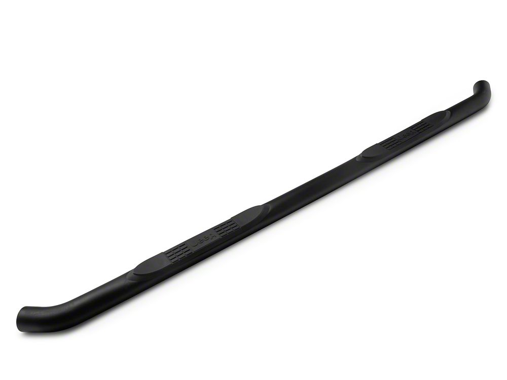 Jeep Licensed by RedRock 3-Inch Round Side Step Bars with Jeep Logo; Textured Black (20-25 Jeep Gladiator JT)