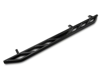 Jeep Licensed by RedRock Rock Sliders with Jeep Logo; Textured Black (20-25 Jeep Gladiator JT)