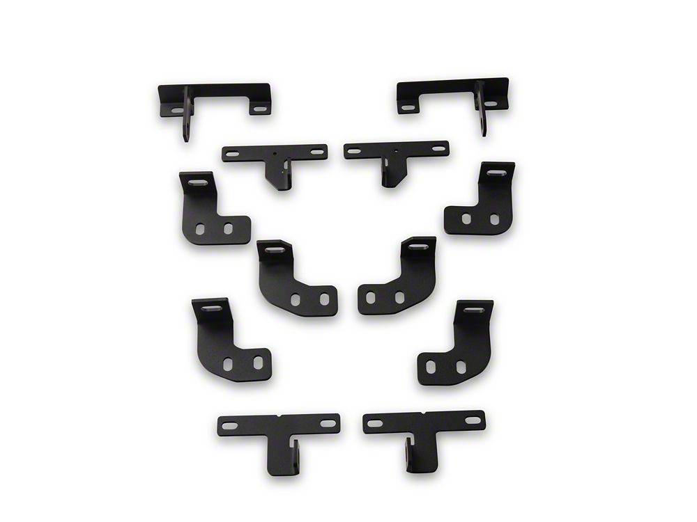 Jeep Licensed by RedRock Rock Sliders with Jeep Logo; Textured Black (20-25 Jeep Gladiator JT)