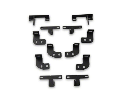 Jeep Licensed by RedRock Rock Sliders with Jeep Logo; Textured Black (20-25 Jeep Gladiator JT)