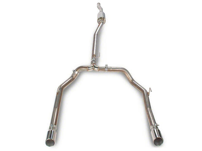 RedRock Dual Exhaust System with Polished Tips; Rear Exit (20-25 3.6L Jeep Gladiator JT)