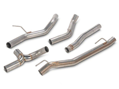 RedRock Dual Exhaust System with Polished Tips; Side Exit (20-25 3.6L Jeep Gladiator JT)