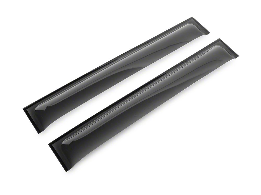 RedRock Tape-On Window Deflectors; Front and Rear; Smoked (20-25 Jeep Gladiator JT)