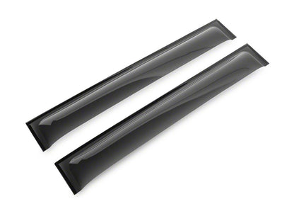 RedRock Tape-On Window Deflectors; Front and Rear; Smoked (20-25 Jeep Gladiator JT)