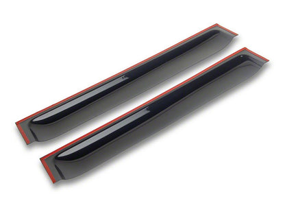 RedRock Tape-On Window Deflectors; Front and Rear; Smoked (20-25 Jeep Gladiator JT)