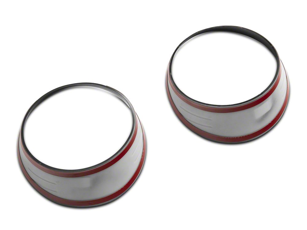 RedRock Headlight Trim; Black (20-25 Jeep Gladiator JT)