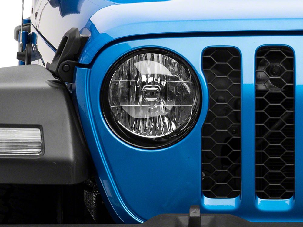 RedRock Headlight Trim; Black (20-25 Jeep Gladiator JT)