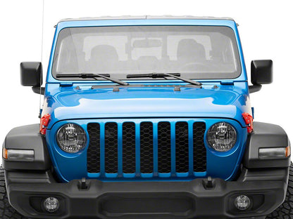 RedRock Old Glory Billet Hood Catch Kit; Red (20-25 Jeep Gladiator JT)
