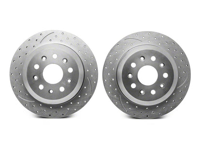 RedRock Solid Brake Rotor and Pad Kit; Rear (20-25 Jeep Gladiator JT)