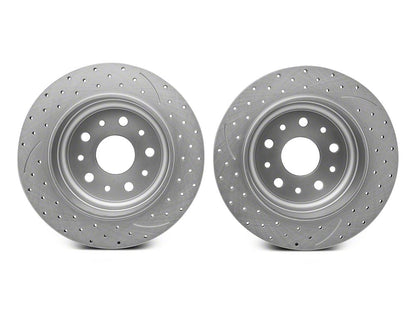 RedRock Solid Brake Rotor and Pad Kit; Rear (20-25 Jeep Gladiator JT)