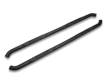 RedRock 3-Inch Round Side Step Bars; Textured Black (20-25 Jeep Gladiator JT)