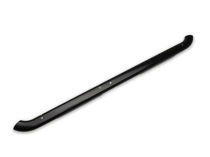RedRock 4-Inch Oval Curved Side Step Bars; Semi-Gloss Black (20-25 Jeep Gladiator JT)