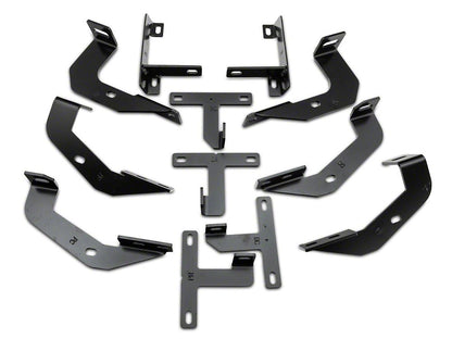 RedRock PNC Side Step Bars; Textured Black (20-25 Jeep Gladiator JT)