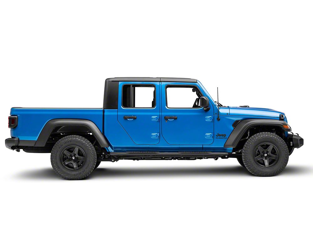 RedRock PNC Side Step Bars; Textured Black (20-25 Jeep Gladiator JT)