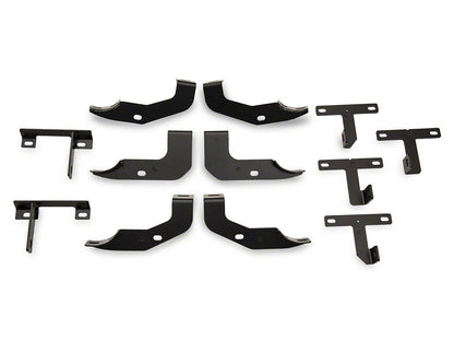 RedRock 4-Inch Oval Straight Side Step Bars; Textured Black (20-25 Jeep Gladiator JT)