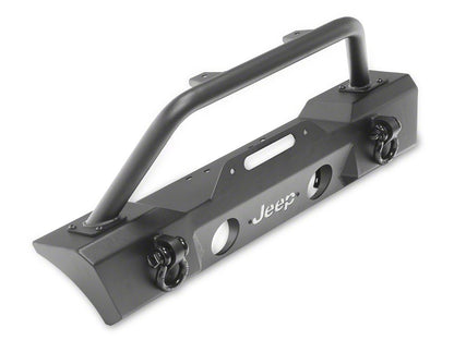 Jeep Licensed by RedRock HD Stubby Front Bumper with Backlight LED Jeep Logo (20-25 Jeep Gladiator JT)