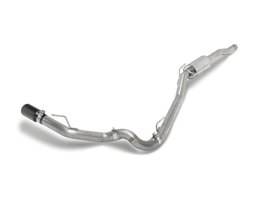 RedRock Single Exhaust System with Black Tip; Side Exit (20-25 3.6L Jeep Gladiator JT)