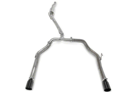 RedRock Dual Exhaust System with Black Tips; Rear Exit (20-25 3.6L Jeep Gladiator JT)