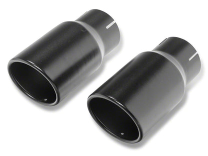 RedRock Dual Exhaust System with Black Tips; Rear Exit (20-25 3.6L Jeep Gladiator JT)