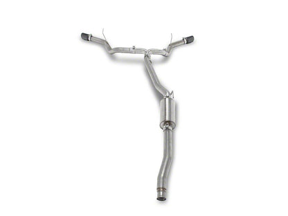 RedRock Dual Exhaust System with Black Tips; Side Exit (20-25 3.6L Jeep Gladiator JT)