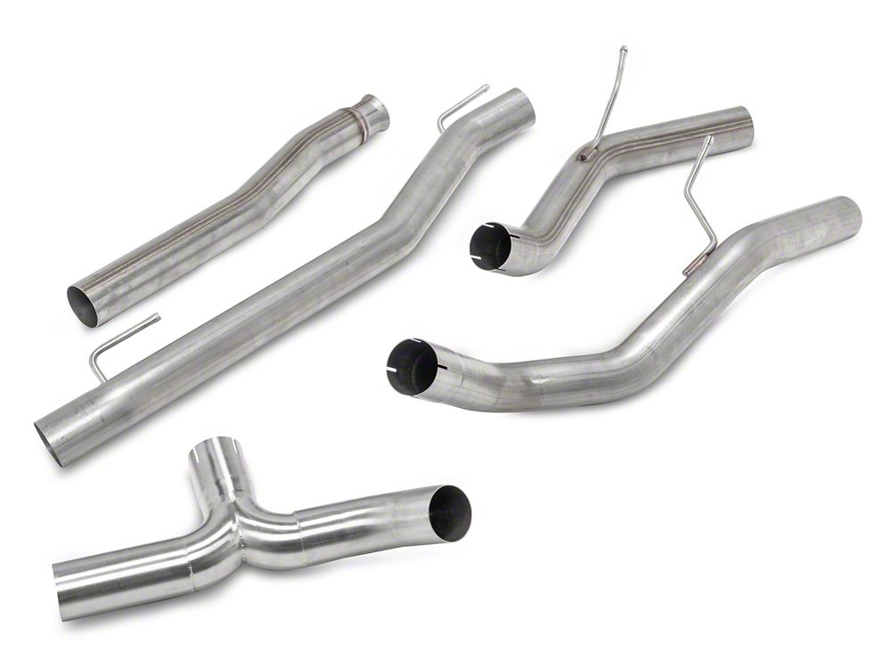 RedRock Dual Exhaust System with Black Tips; Side Exit (20-25 3.6L Jeep Gladiator JT)