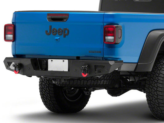 Jeep Licensed by RedRock HD Crawler Rear Bumper with Jeep Logo (20-25 Jeep Gladiator JT)
