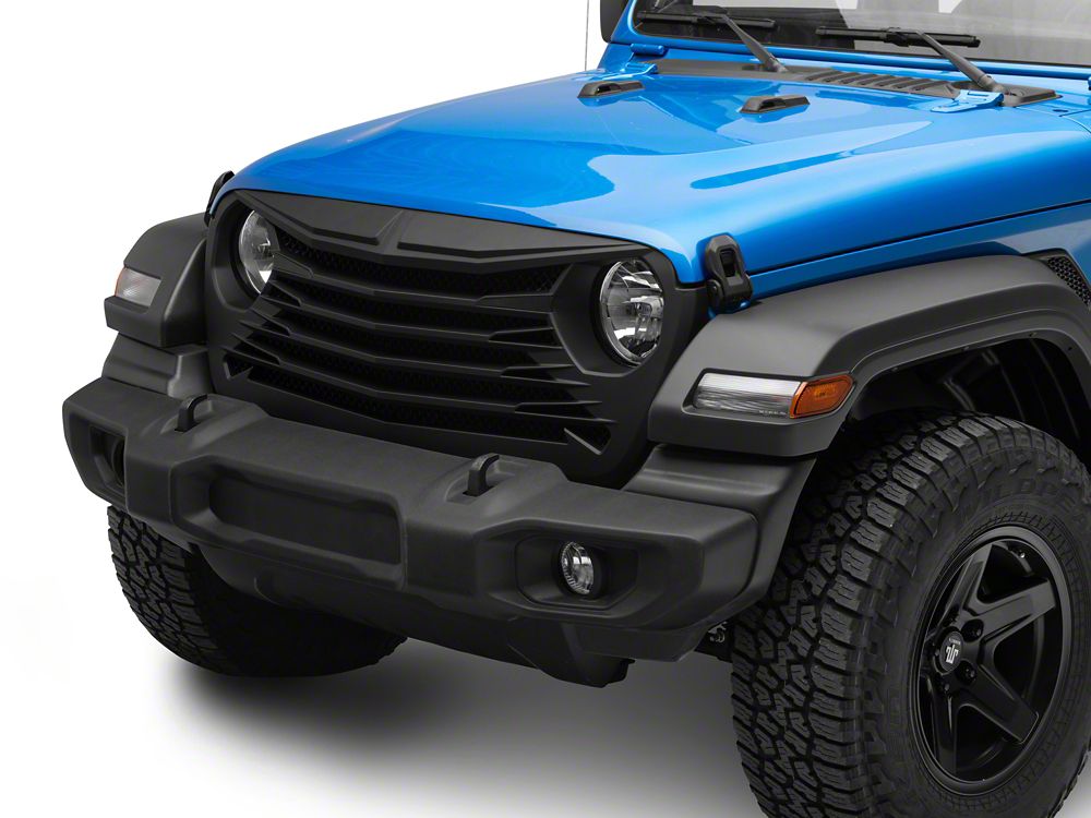 RedRock Tomahawk Grille; Matte Black (20-25 Jeep Gladiator JT)