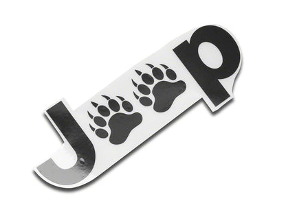 Jeep Licensed by RedRock Jeep Paw Side Logo; Gloss Black (20-25 Jeep Gladiator JT)