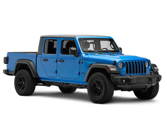Jeep Licensed by RedRock Jeep Paw Side Logo; Matte Black (20-25 Jeep Gladiator JT)