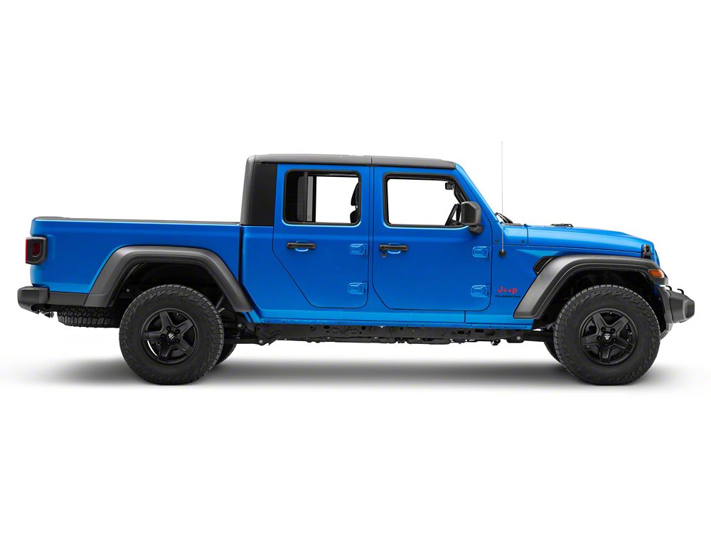 Jeep Licensed by RedRock Jeep Paw Side Logo; Red (20-25 Jeep Gladiator JT)