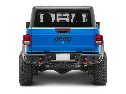 Jeep Licensed by RedRock HD Tubular Rear Bumper with Jeep Logo (20-25 Jeep Gladiator JT)
